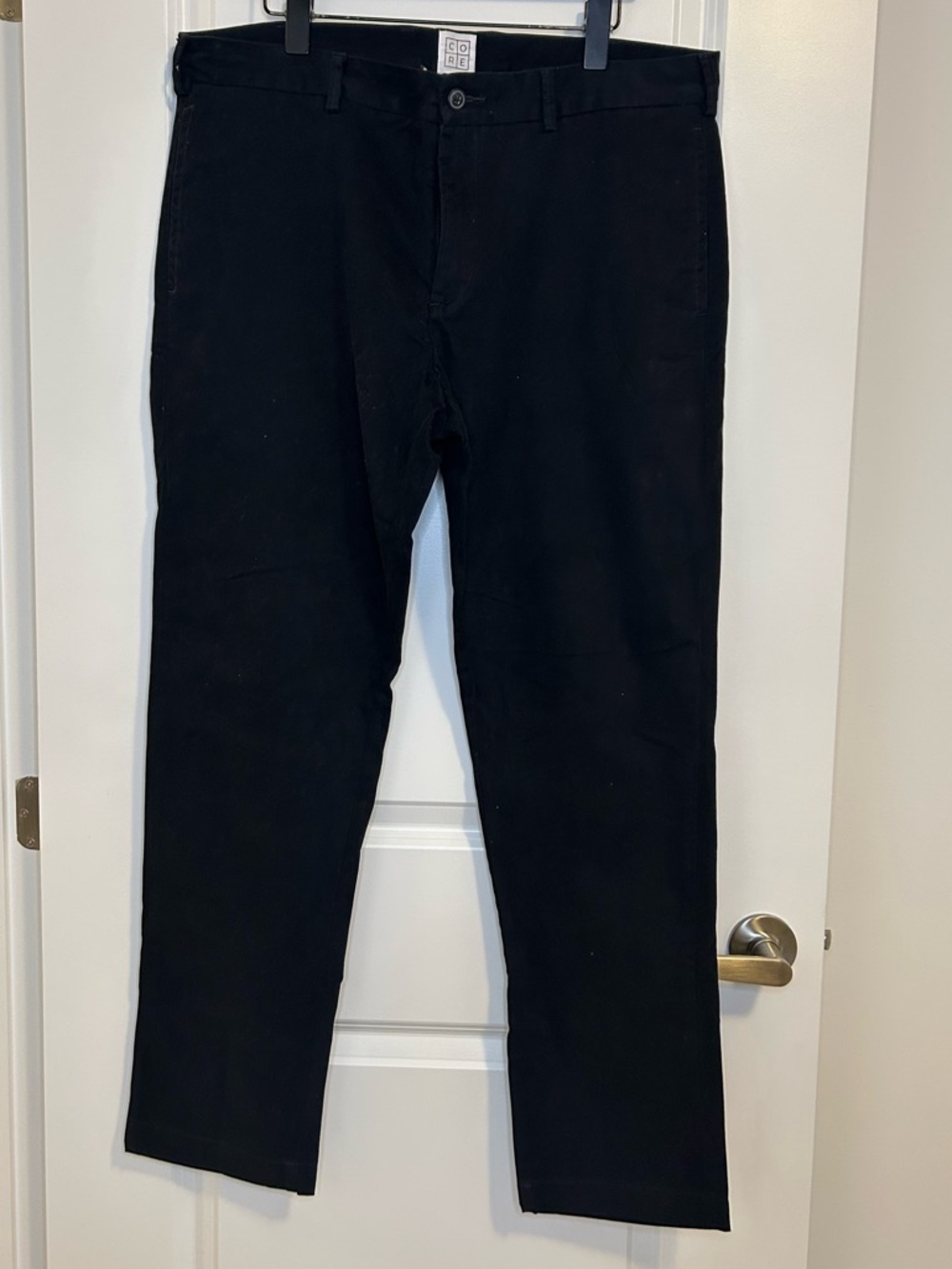 Men's Black Casual Pants - Classic Straight Fit